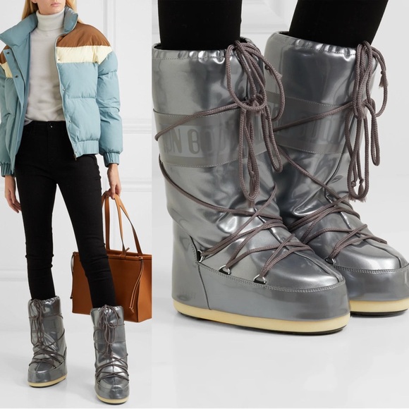 Moon Boot Icon Glance. Silver. Size EU 35/38. US women 4.5/7. New. - Picture 1 of 5